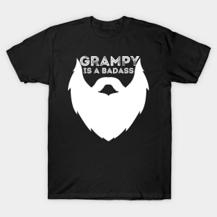 Grampy Is a Badass Funny Grandpa Gift T-Shirt